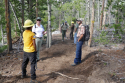Lander-Sinks-Brewers-Trail-062918-14-Wyoming-Conservation-Corps-on-Brewers-with-FS-staff